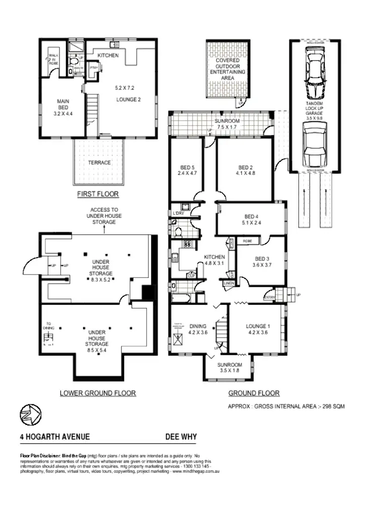 Floorplan of Homely house listing, 4 Hogarth Avenue, Dee Why NSW 2099