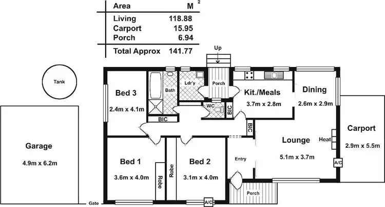 Floorplan of Homely house listing, 44 Fife Street, Klemzig SA 5087