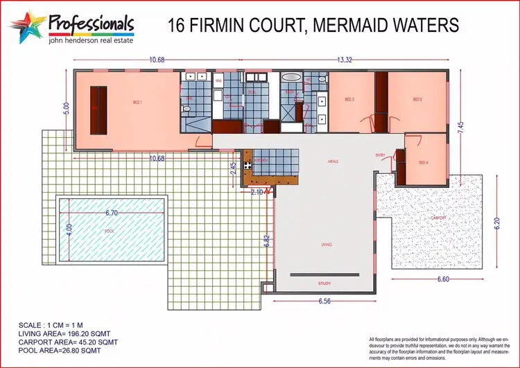 Floorplan of Homely house listing, 16 Firmin Court, Mermaid Waters QLD 4218