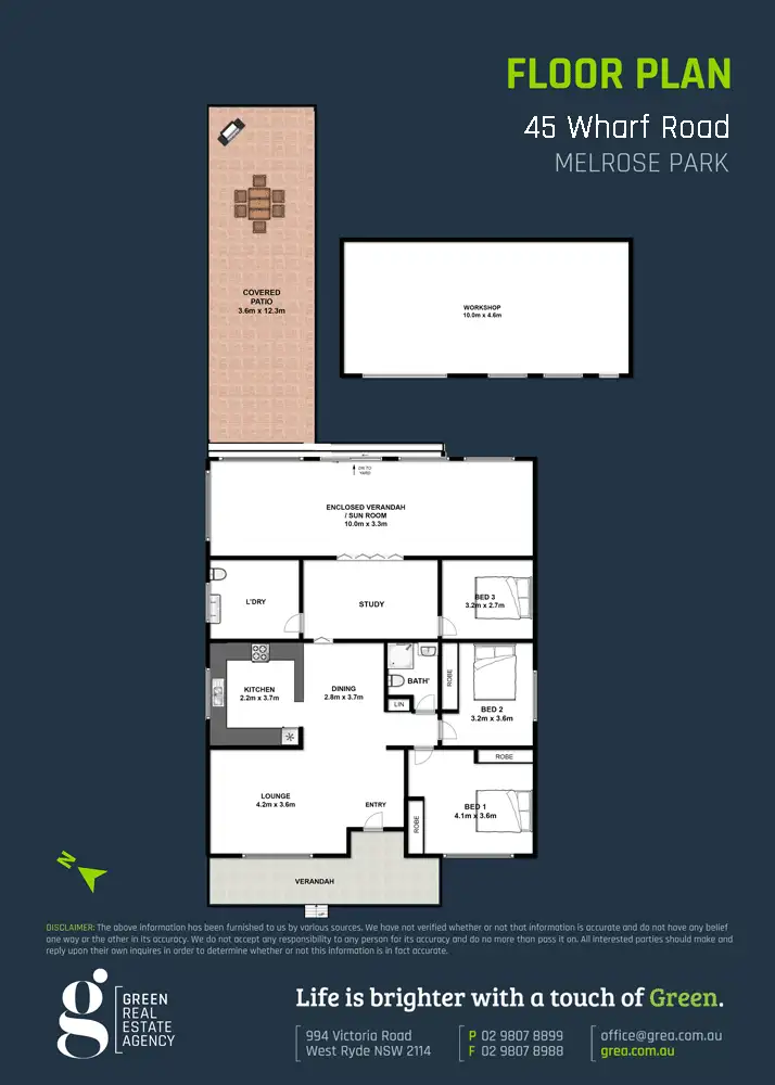 Floorplan of Homely house listing, 45 Wharf Road, Melrose Park NSW 2114
