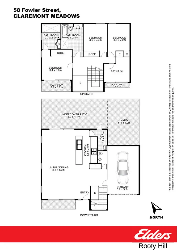 Floorplan of Homely house listing, 58 Fowler Road, Claremont Meadows NSW 2747