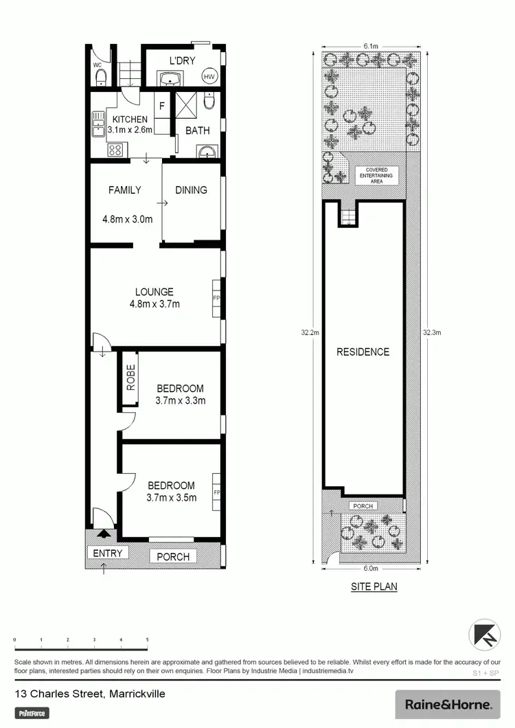 Floorplan of Homely house listing, 13 Charles Street, Marrickville NSW 2204
