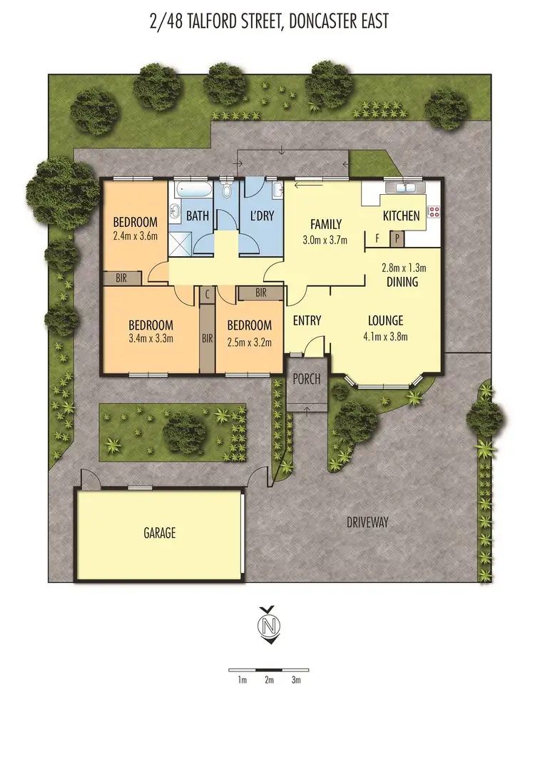 Floorplan of Homely unit listing, 2/48 Talford Street, Doncaster East VIC 3109