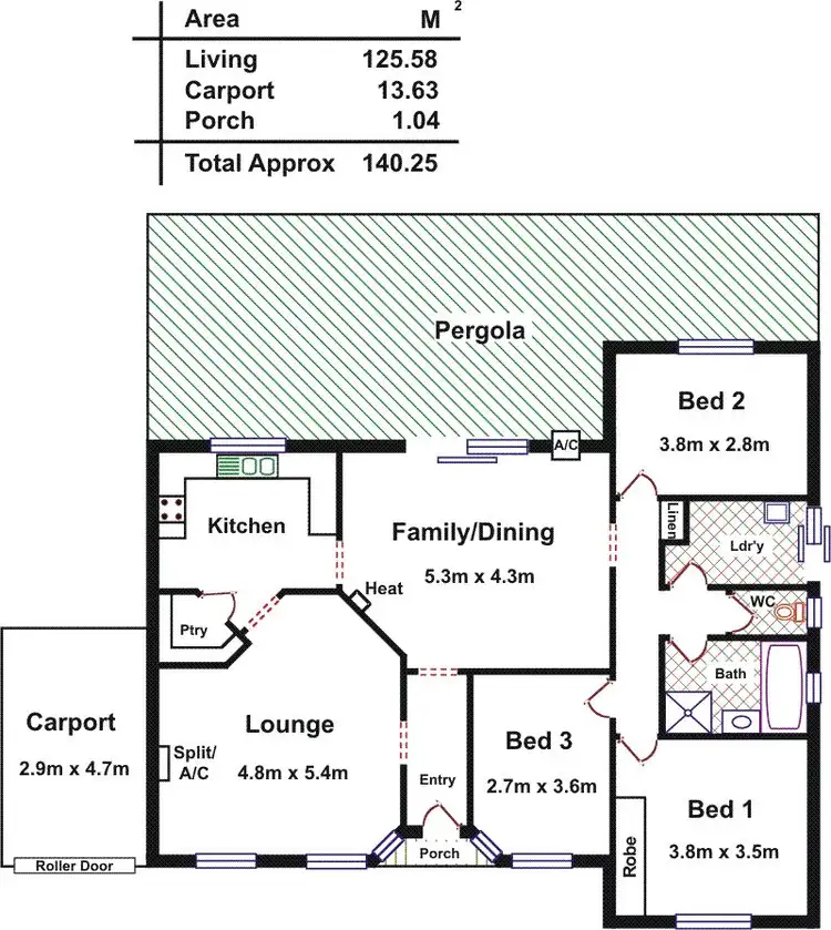 Floorplan of Homely house listing, 26 Santander Drive, Paralowie SA 5108