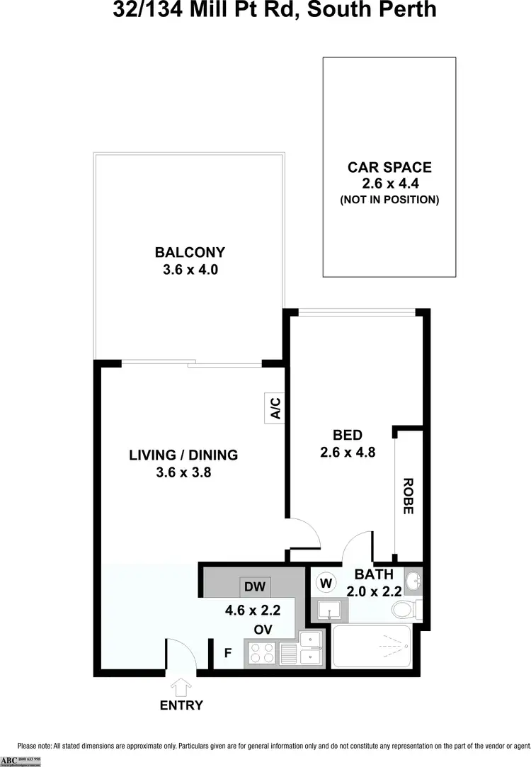 Floorplan of Homely apartment listing, 32/134 Mill Point Road, South Perth WA 6151