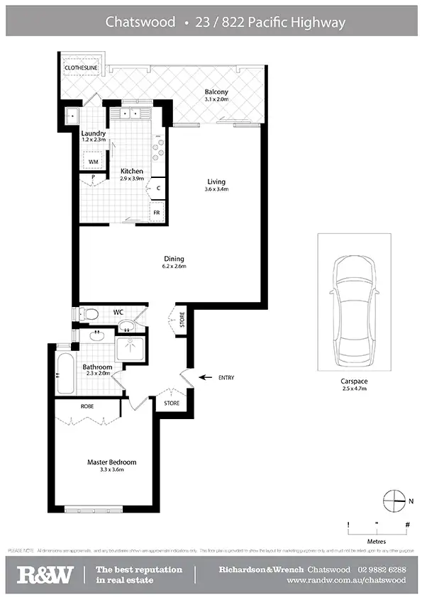 Floorplan of Homely apartment listing, 23/822 Pacific Highway, Chatswood NSW 2067