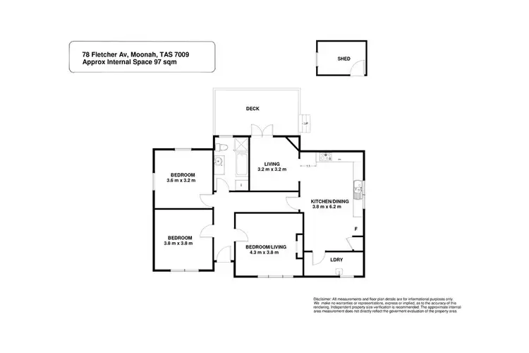 Floorplan of Homely house listing, 78 Fletcher Avenue, Moonah TAS 7009