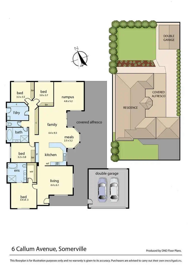 Floorplan of Homely house listing, 6 Callum Avenue, Somerville VIC 3912
