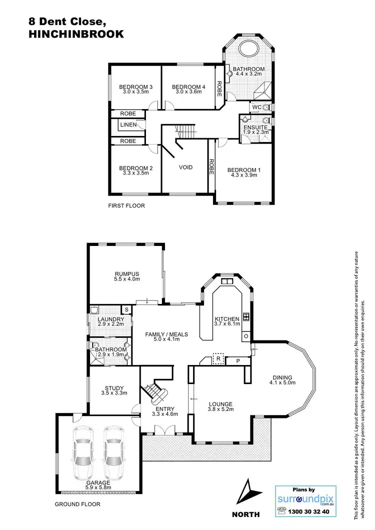 Floorplan of Homely house listing, 8 Dent Close, Hinchinbrook NSW 2168