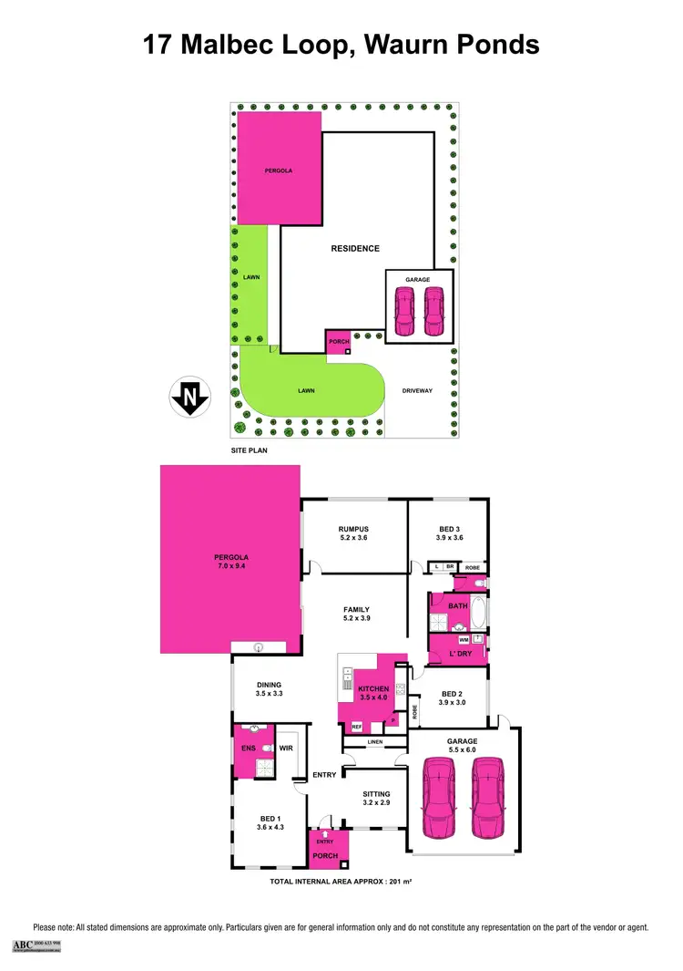 Floorplan of Homely house listing, 17 Malbec Loop, Waurn Ponds VIC 3216