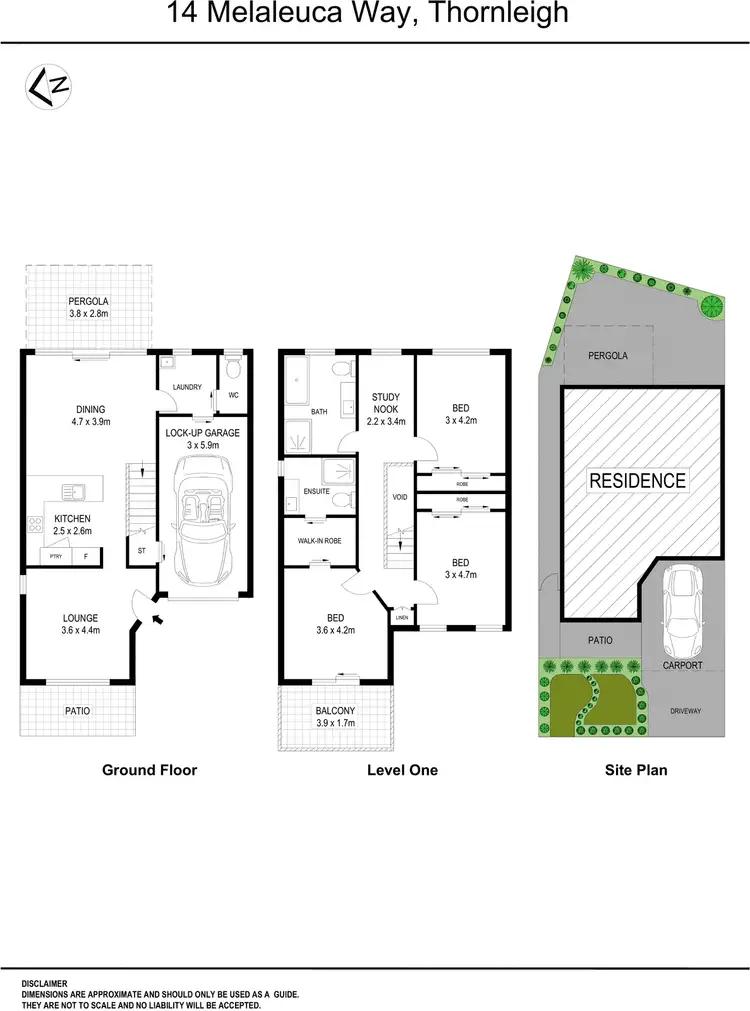 Floorplan of Homely house listing, 14 Melaleuca Way, Thornleigh NSW 2120