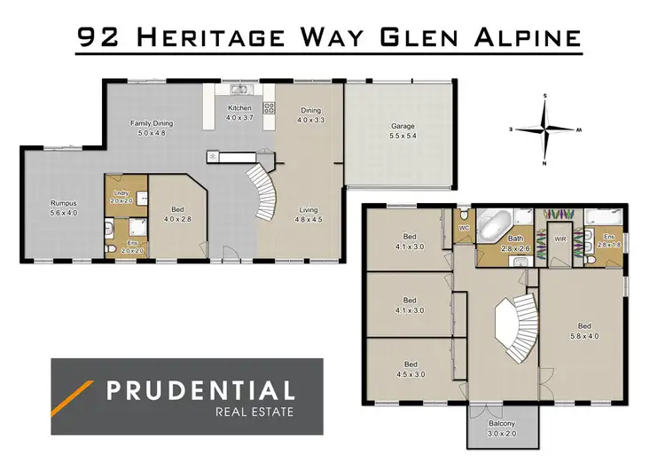 Floorplan of Homely house listing, 92 Heritage Way, Glen Alpine NSW 2560