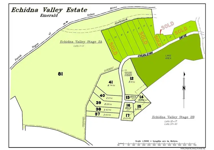 Floorplan of Homely land listing, Lot 10 Chudleigh Drive, Echidna Valley, Emerald QLD 4720
