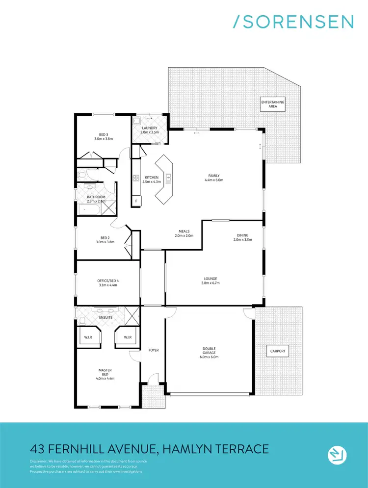 Floorplan of Homely house listing, 43 Fernhill Avenue, Hamlyn Terrace NSW 2259