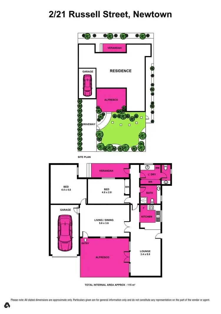 Floorplan of Homely unit listing, 2/21 Russell Street, Newtown VIC 3220