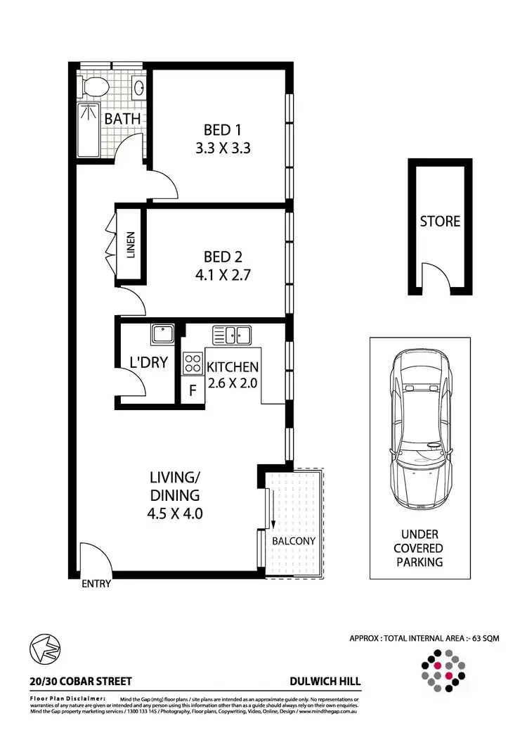 Floorplan of Homely unit listing, 20/30 Cobar Street, Dulwich Hill NSW 2203