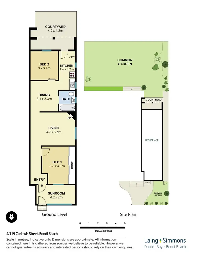 Floorplan of Homely apartment listing, 4/119 Curlewis Street, Bondi Beach NSW 2026