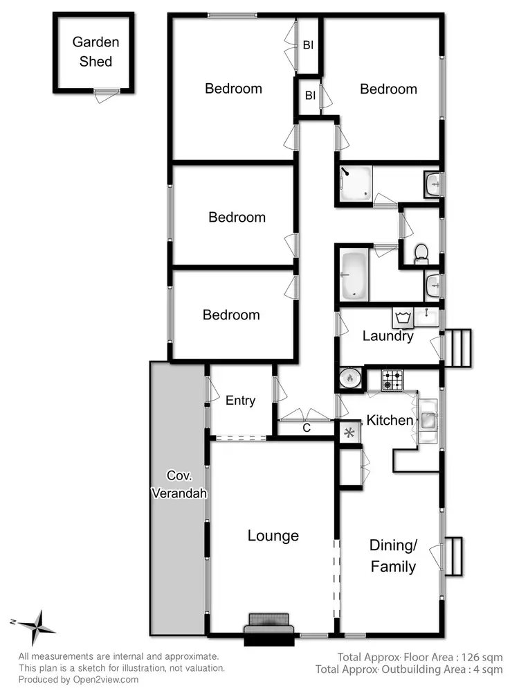 Floorplan of Homely house listing, 32 Crystal Downs Drive, Blackmans Bay TAS 7052