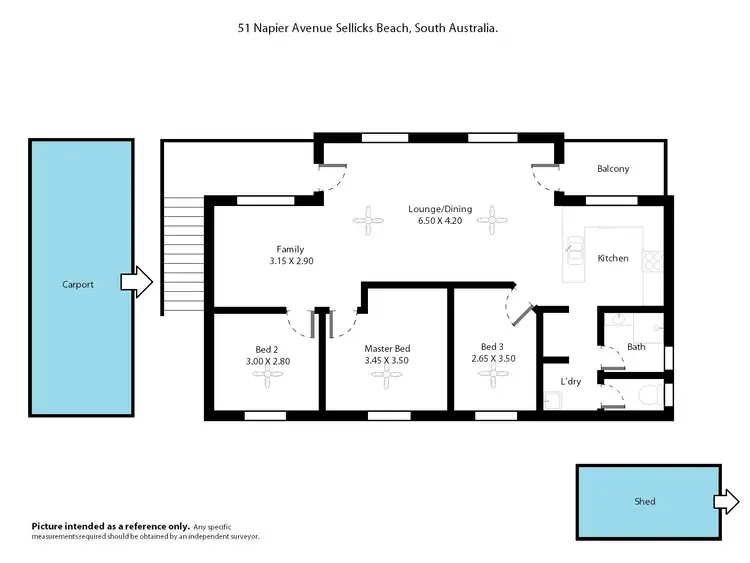 Floorplan of Homely house listing, 51 Napier Avenue, Sellicks Beach SA 5174