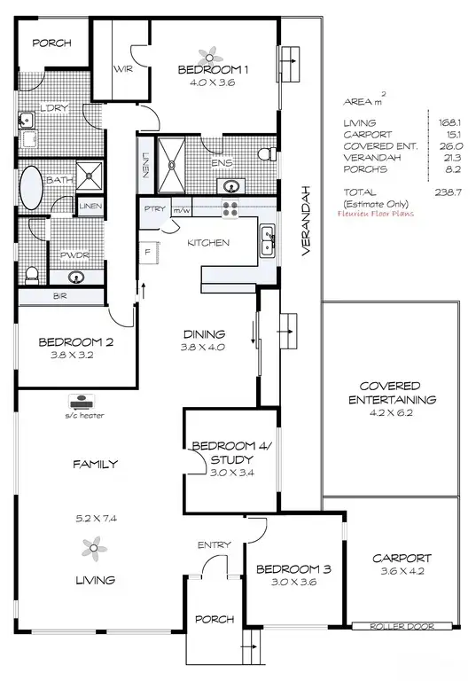 Floorplan of Homely house listing, 93 Adelaide Place, Currency Creek SA 5214