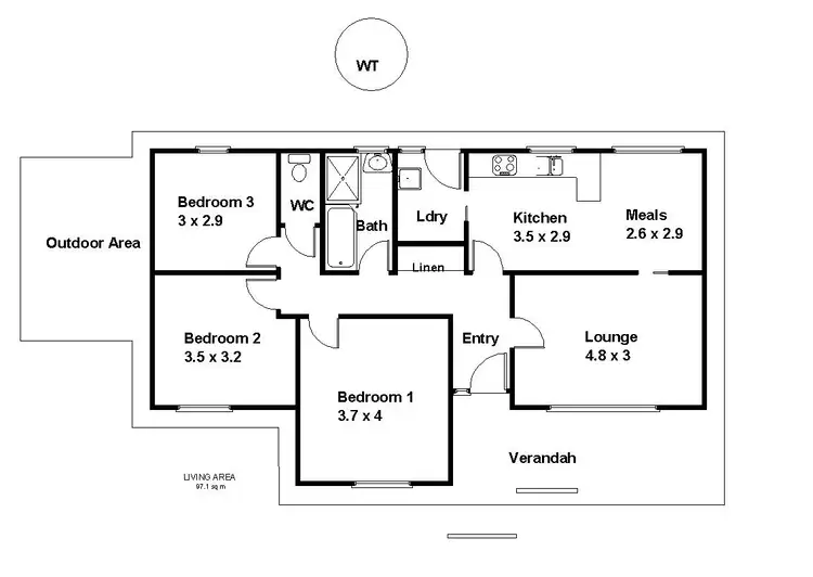 Floorplan of Homely house listing, 4 Carnie Street, Barmera SA 5345