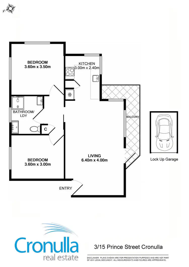 Floorplan of Homely apartment listing, 3/15 Prince Street, Cronulla NSW 2230