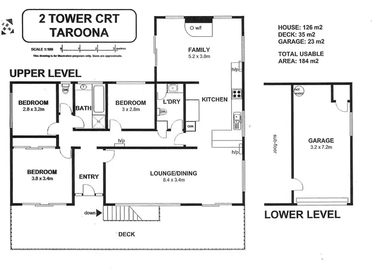 Floorplan of Homely house listing, 2 Tower Court, Taroona TAS 7053
