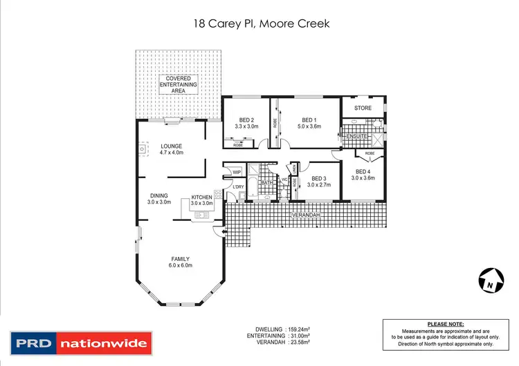 Floorplan of Homely house listing, 18 Carey Place, Tamworth NSW 2340