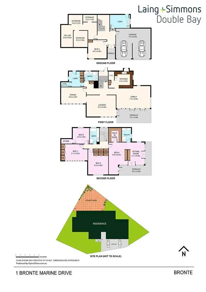 Floorplan of Homely house listing, 1 Bronte Marine Drive, Bronte NSW 2024