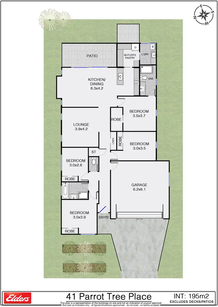 Floorplan of Homely house listing, 41 Parrot Tree Place, Bangalow NSW 2479