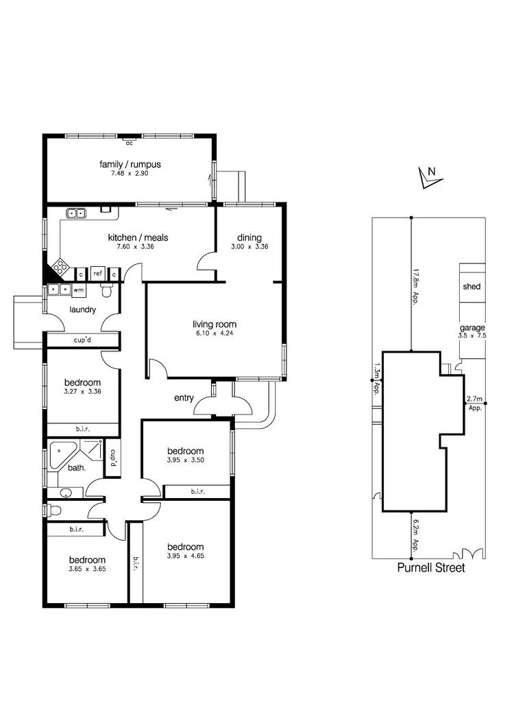Floorplan of Homely house listing, 51 Purnell Street, Altona VIC 3018