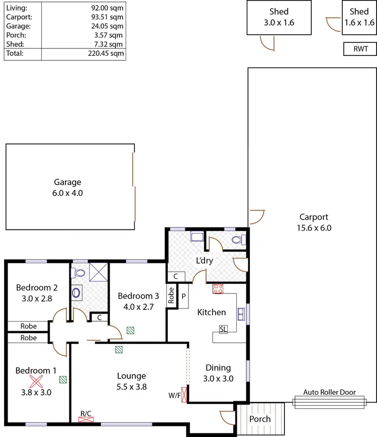 Floorplan of Homely house listing, 12 Eringa Court, Craigmore SA 5114