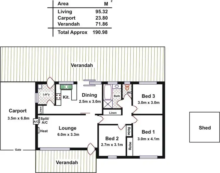 Floorplan of Homely house listing, 40 Laver Avenue, Gulfview Heights SA 5096