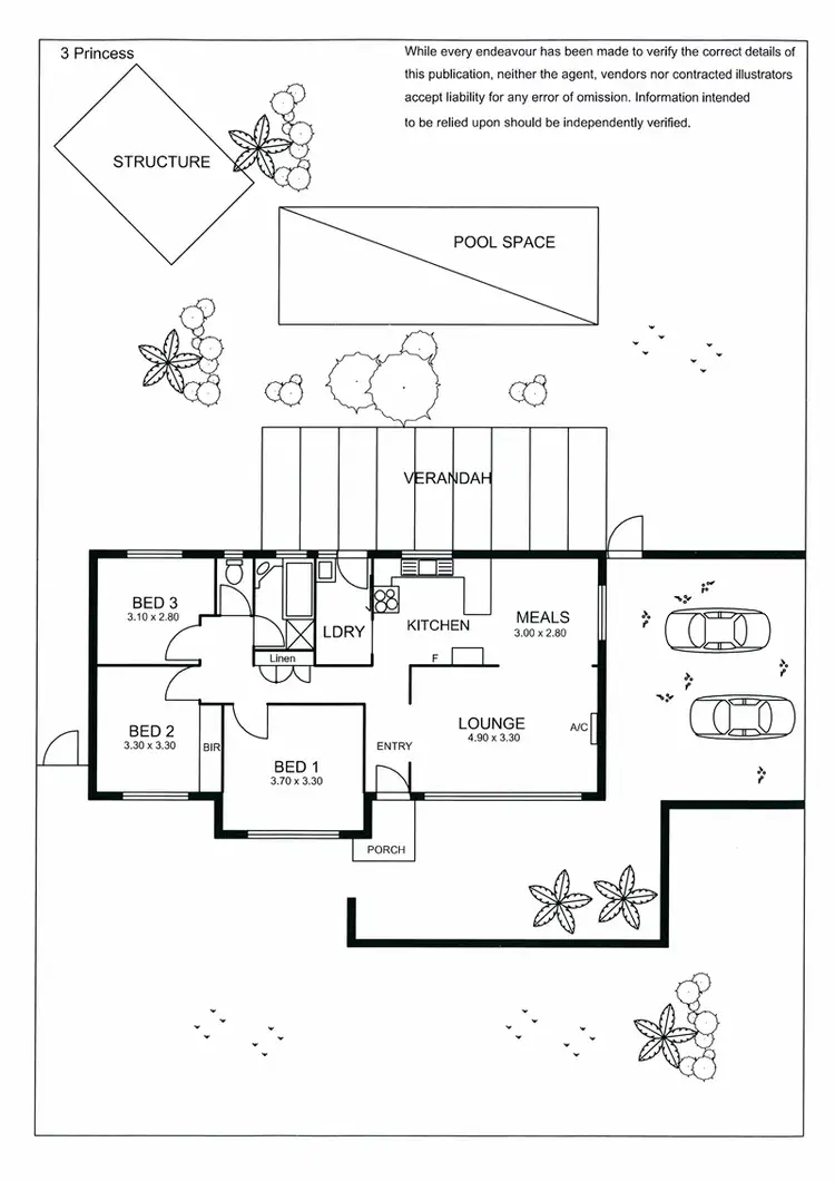 Floorplan of Homely house listing, 3 Princess Drive, Modbury SA 5092