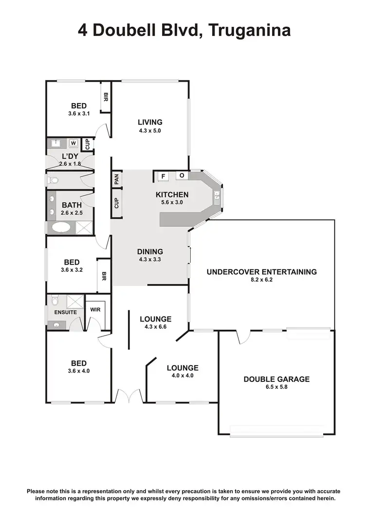 Floorplan of Homely house listing, 4 Doubell Boulevard, Truganina VIC 3029