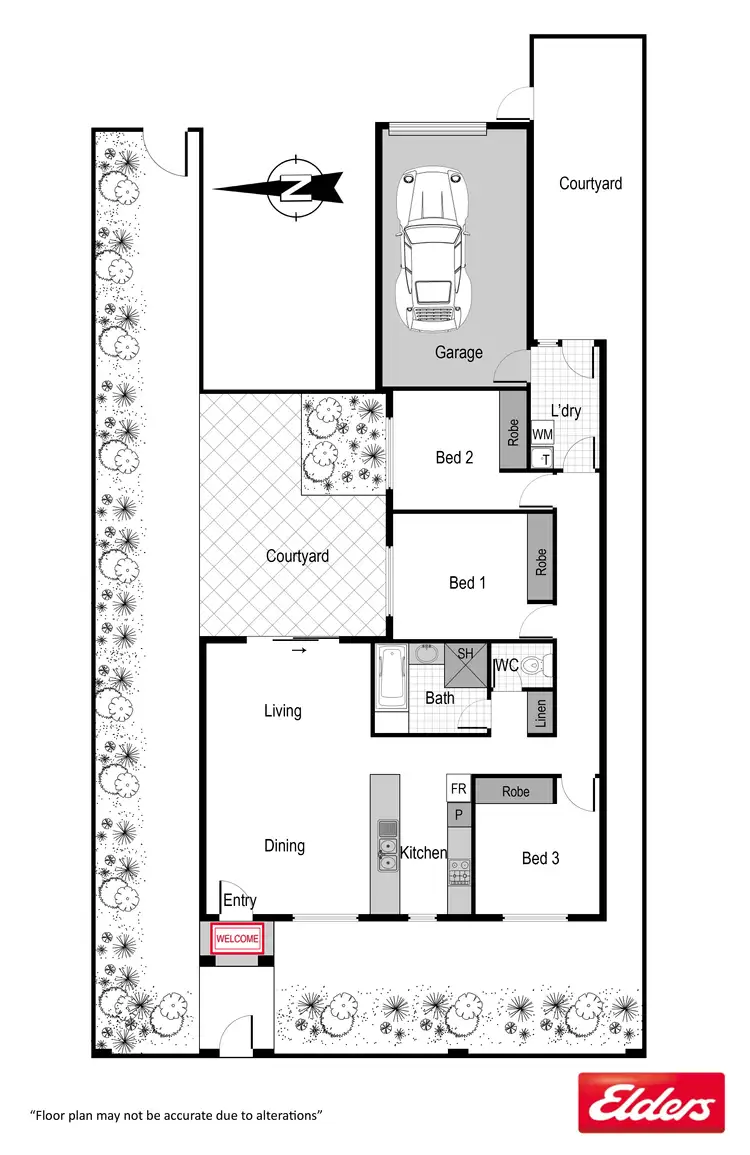 Floorplan of Homely house listing, 1/20 James Harrison Street, Dunlop ACT 2615
