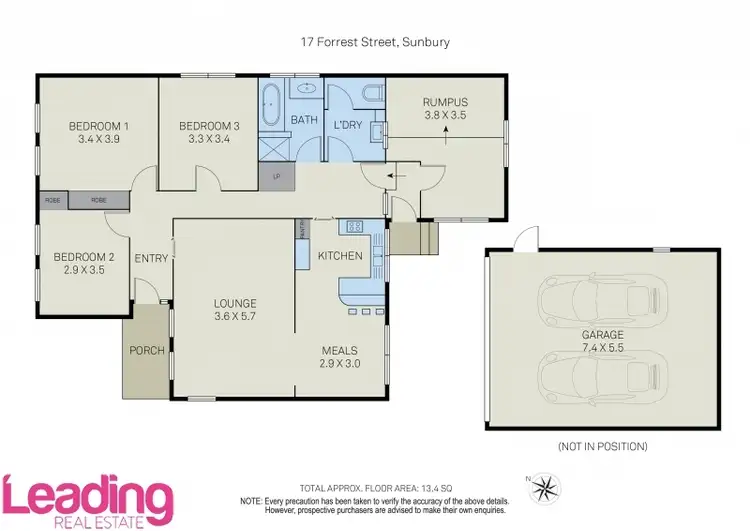 Floorplan of Homely house listing, 17 Forrest Street, Sunbury VIC 3429