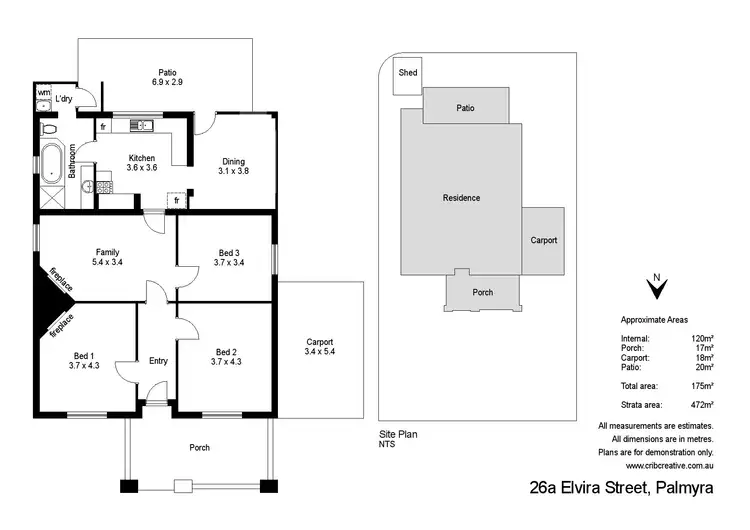 Floorplan of Homely house listing, 26A Elvira Street, Palmyra WA 6157