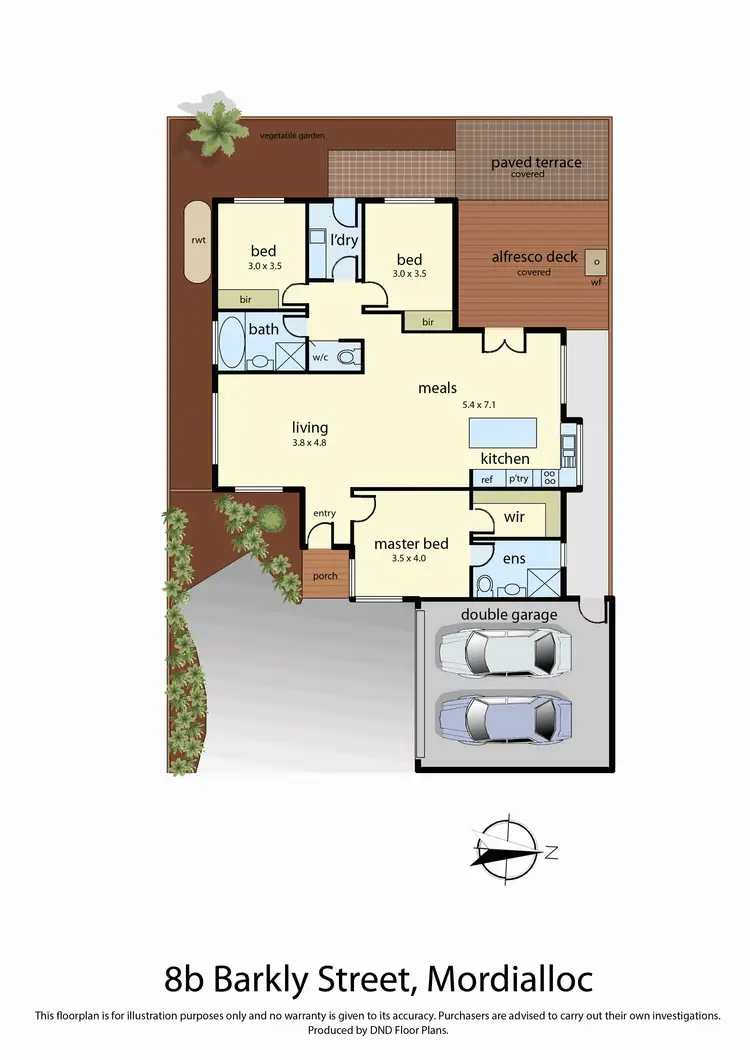 Floorplan of Homely townhouse listing, 8B Barkly Street, Mordialloc VIC 3195
