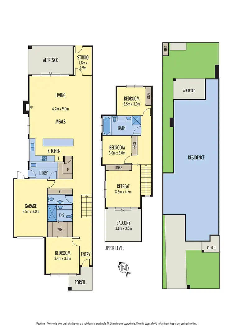 Floorplan of Homely townhouse listing, 6A Cambridge Street, Seaholme VIC 3018