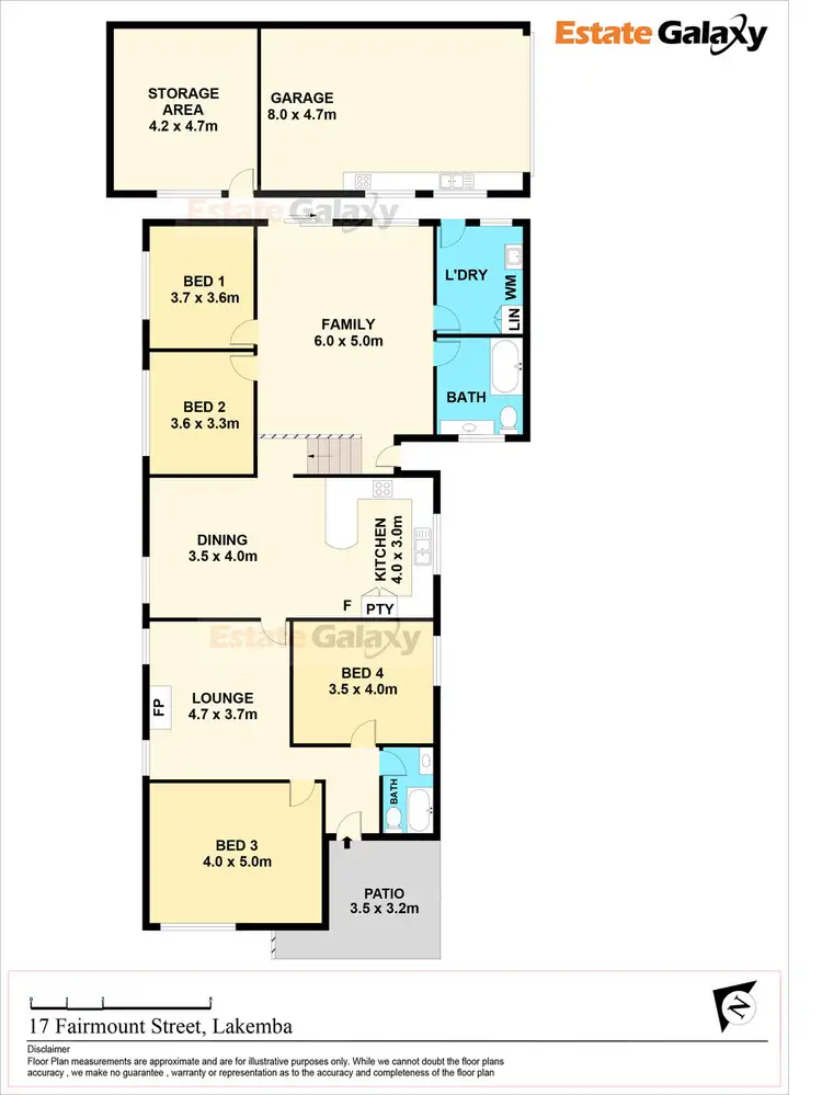 Floorplan of Homely house listing, 17 Fairmount Street, Lakemba NSW 2195