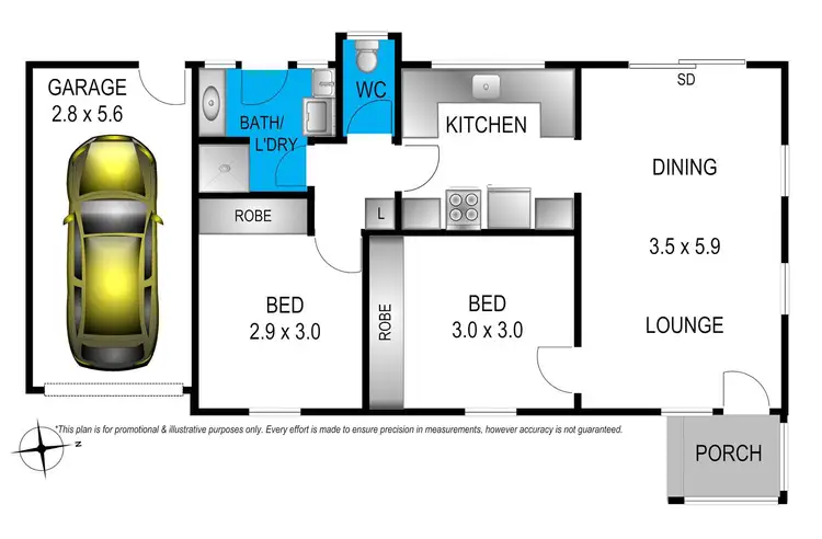 Floorplan of Homely house listing, 1-6/25 Roslyn Road, Belmont VIC 3216