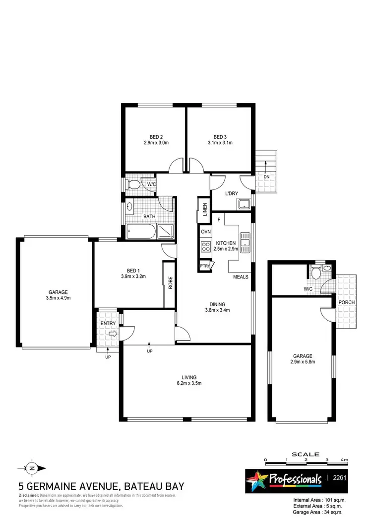Floorplan of Homely house listing, 5 Germaine Ave, Bateau Bay NSW 2261