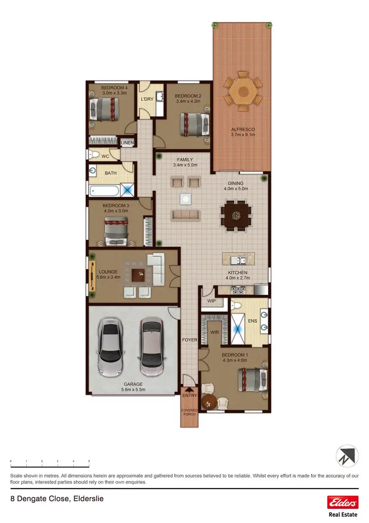 Floorplan of Homely house listing, 8 Dengate Close, Elderslie NSW 2570