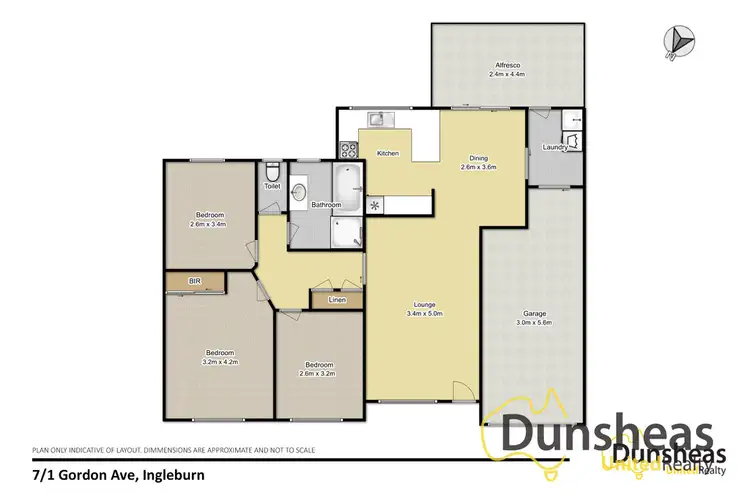 Floorplan of Homely villa listing, 7/1-3 Gordon Avenue, Ingleburn NSW 2565