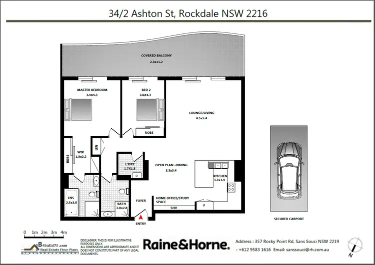 Floorplan of Homely apartment listing, 34/2 Ashton Street, Rockdale NSW 2216