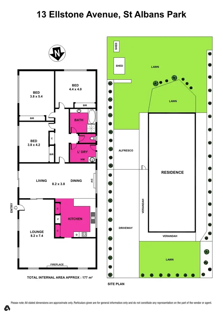 Floorplan of Homely house listing, 13 Ellstone Avenue, St Albans Park VIC 3219