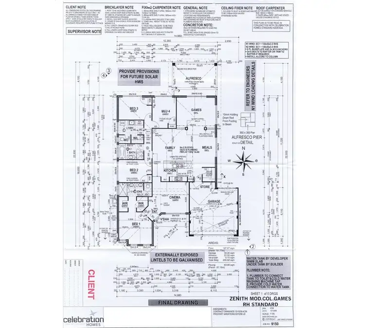Floorplan of Homely house listing, 7 Parakeet Bend, Baldivis WA 6171