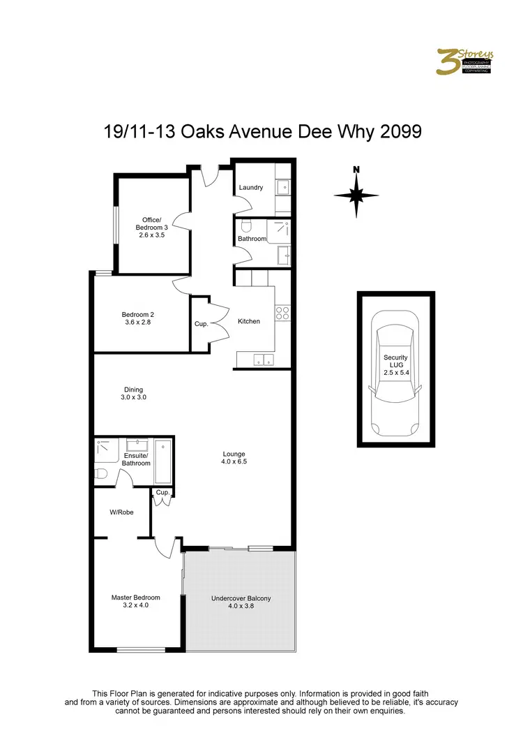 Floorplan of Homely apartment listing, 19/11-13 Oaks Avenue, Dee Why NSW 2099