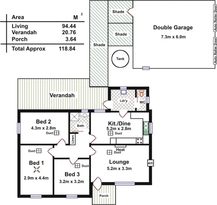 Floorplan of Homely house listing, 16 Richards Avenue, Gawler South SA 5118